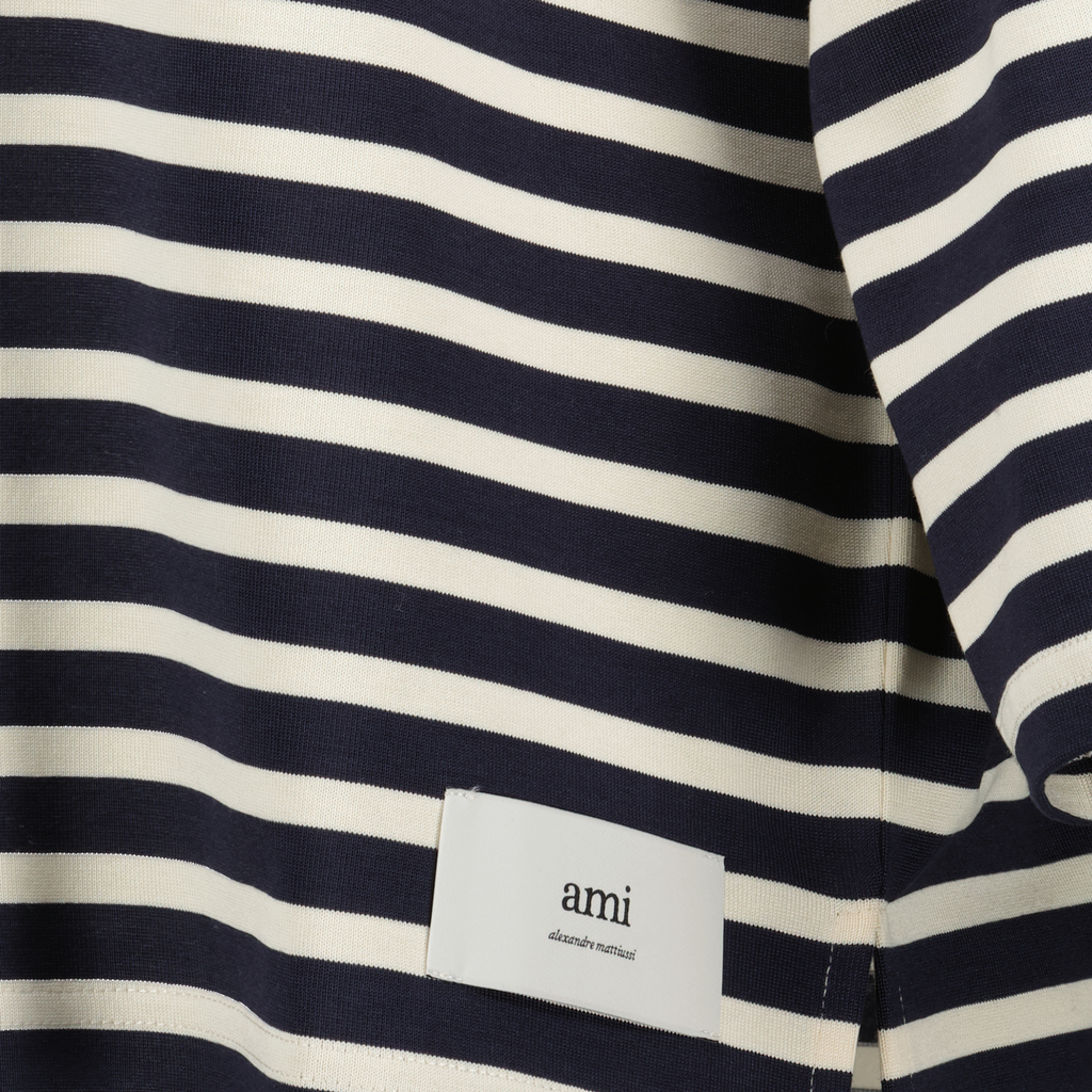T-shirts Striped T-shirt Ami PARIS Dark blue Unisex