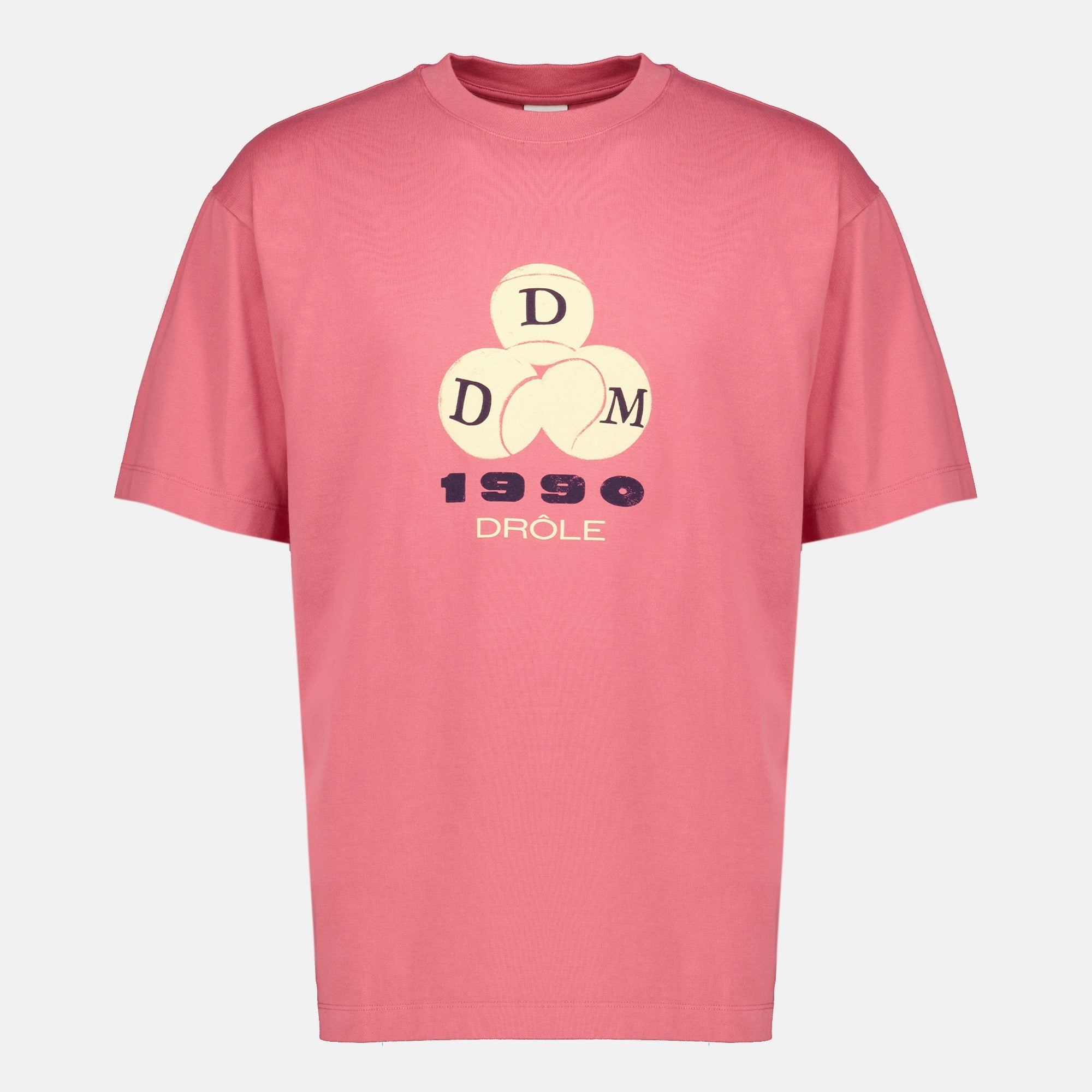 T-shirts T-shirt Drôle 1990 rose Drole De Monsieur Rose Homme