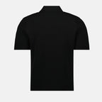 Polos Polo en maille côtelée Courrèges Noir Homme