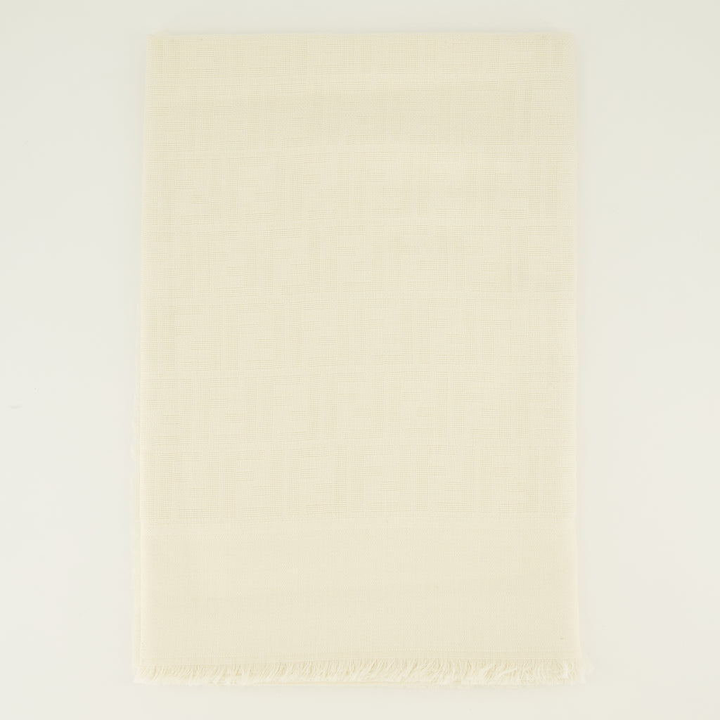Écharpes, foulards et gants FF 시그니처 스카프 베이지 Fendi Beige Femme