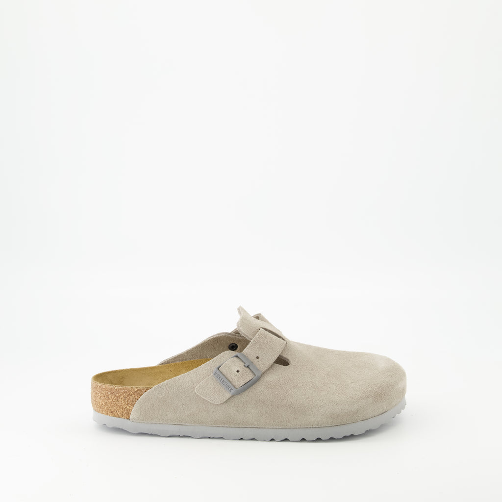 Chaussures ouvertes Mules Boston Birkenstock Beige Homme