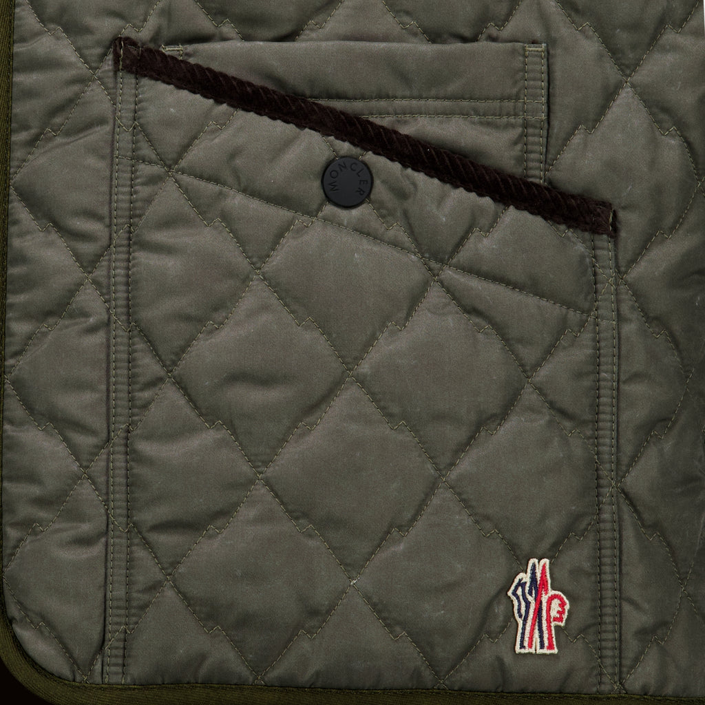 Vestes ノースリーブ カーキ ジャケット Moncler Grenoble Gris Homme