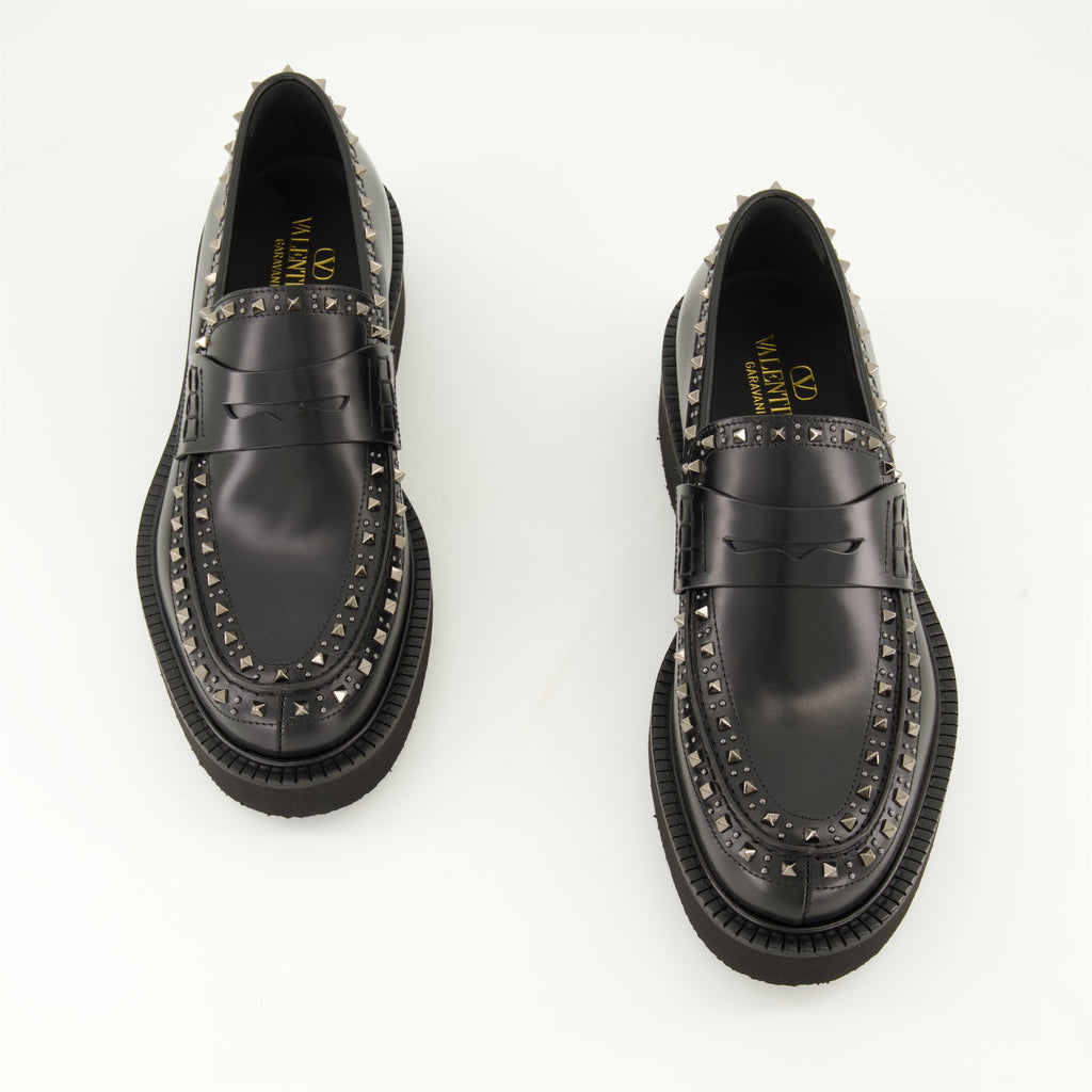 Mocassins Mocassins Gentleglam en cuir Valentino Garavani Noir Homme