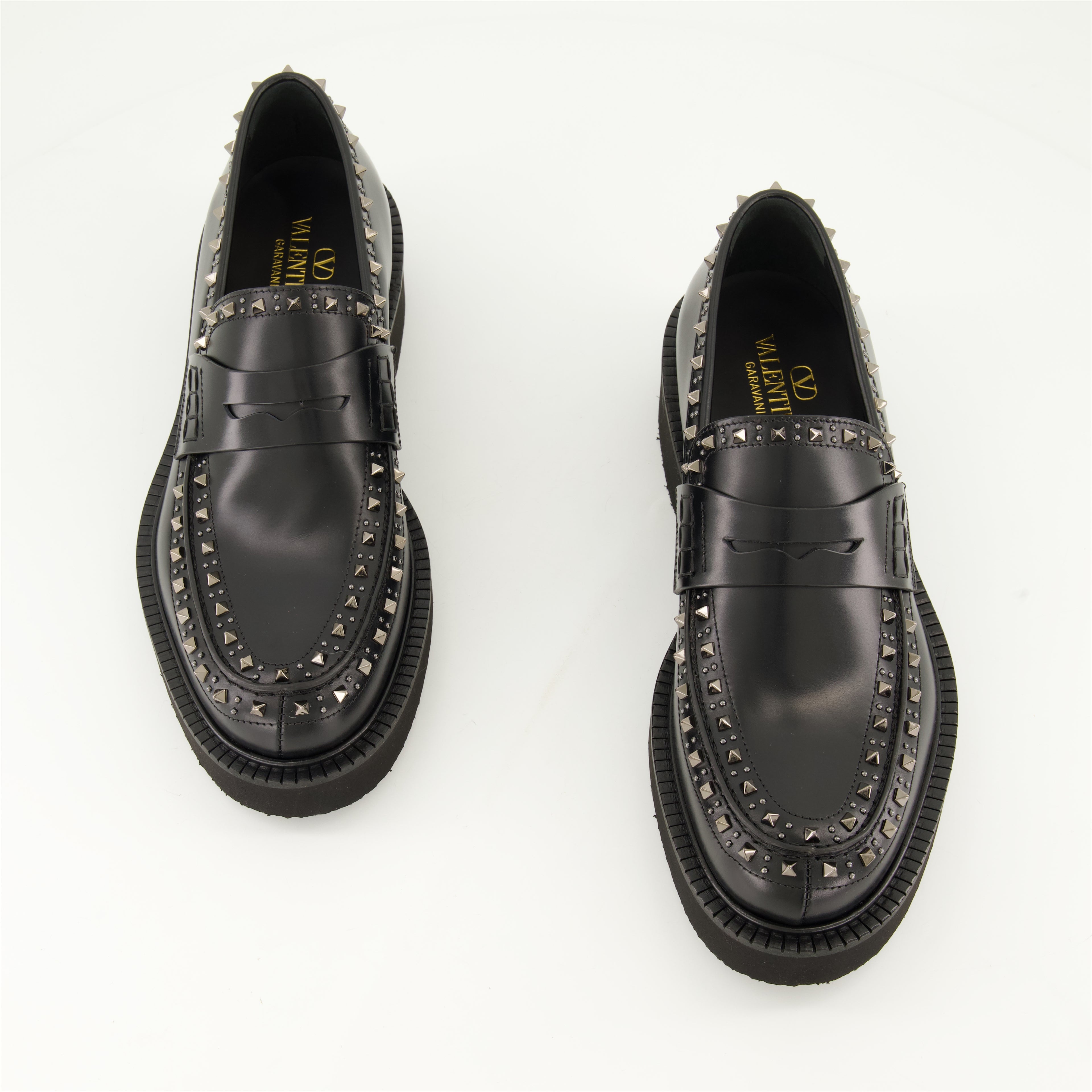 Mocassins Mocassins Gentleglam en cuir Valentino Garavani Noir Homme