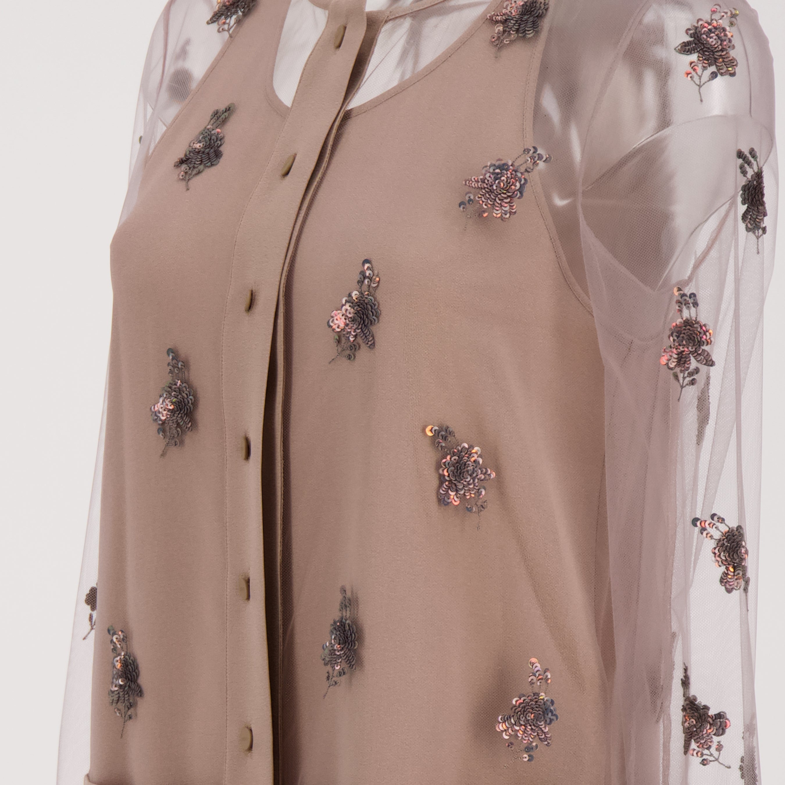 Kleider Tüllkleid Fendi Rosa Femme