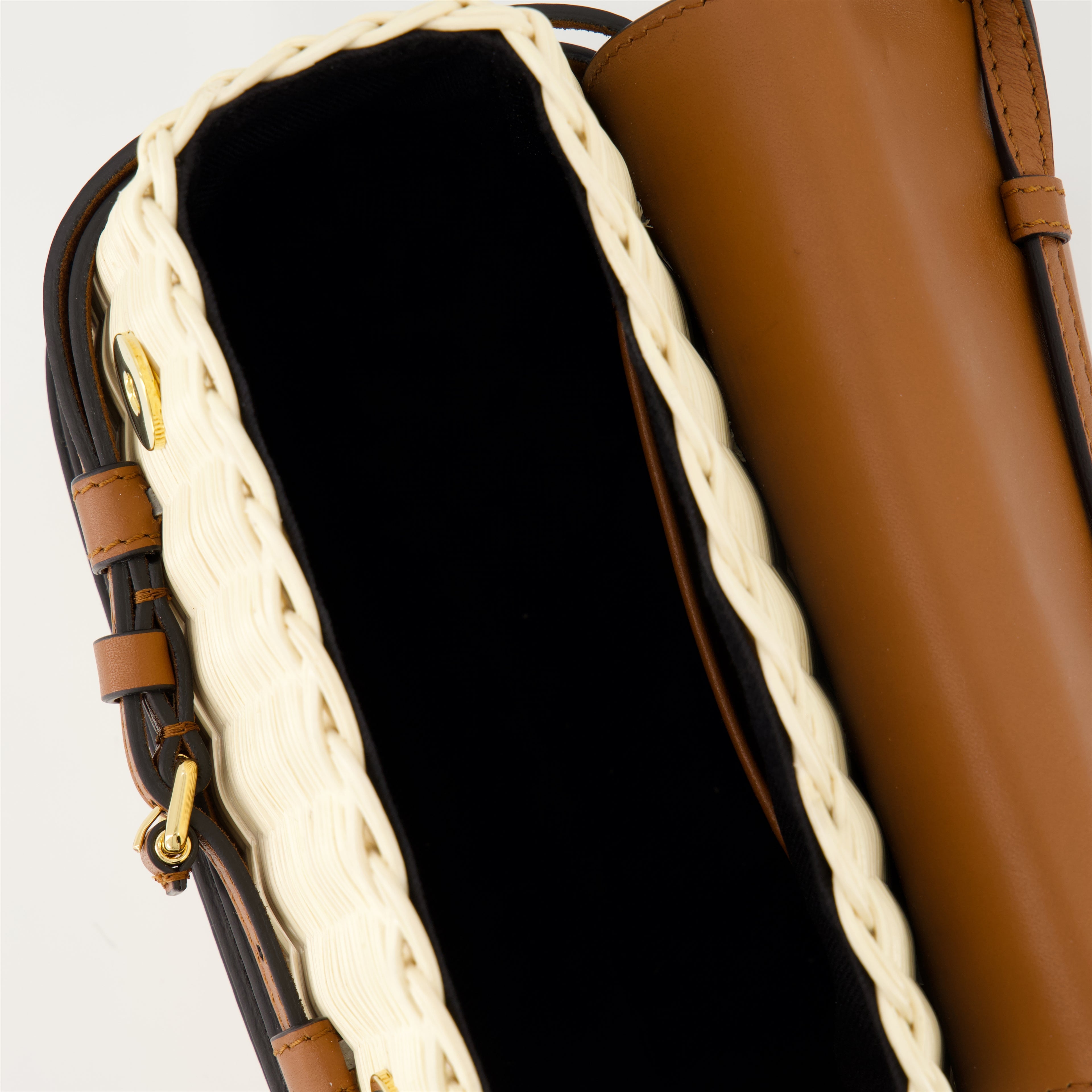 ハンドバッグ・ショルダーバッグ タイ・ミー・スモールバッグ Moschino 茶色 Femme