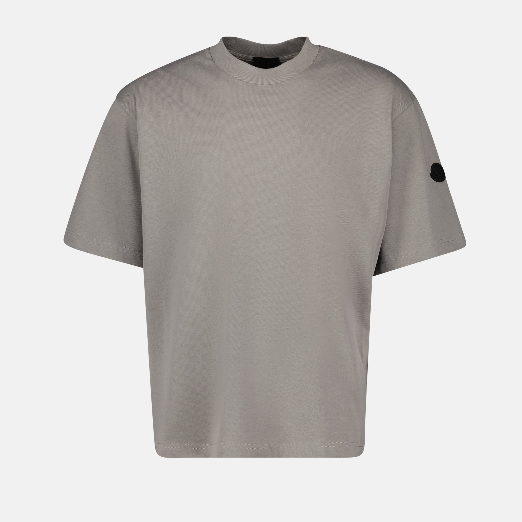 T-shirt T-Shirt con Logo Moncler Grigio Homme