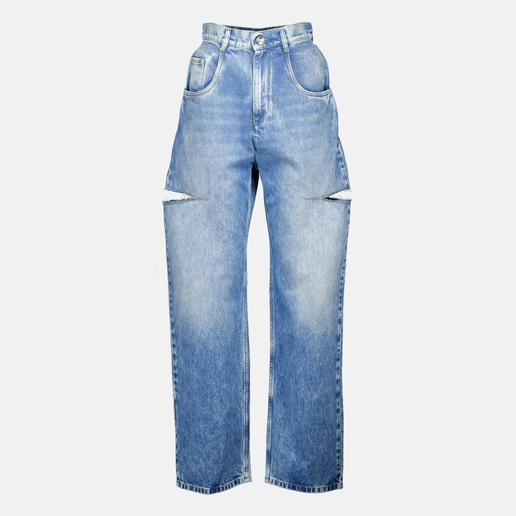 Pantalons Cut-Out Blaue Jeans Maison Margiela Bleu Femme
