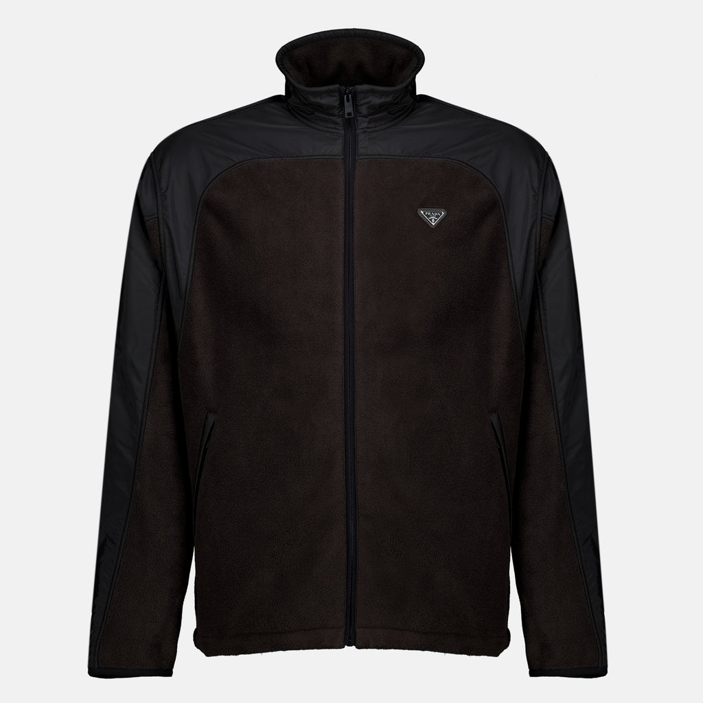 Vestes Veste en molleton marron Prada Marron Homme
