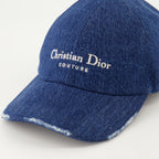 Hats, caps and beanies Cou<tc>tu</tc>re denim cap Dior Blue Homme