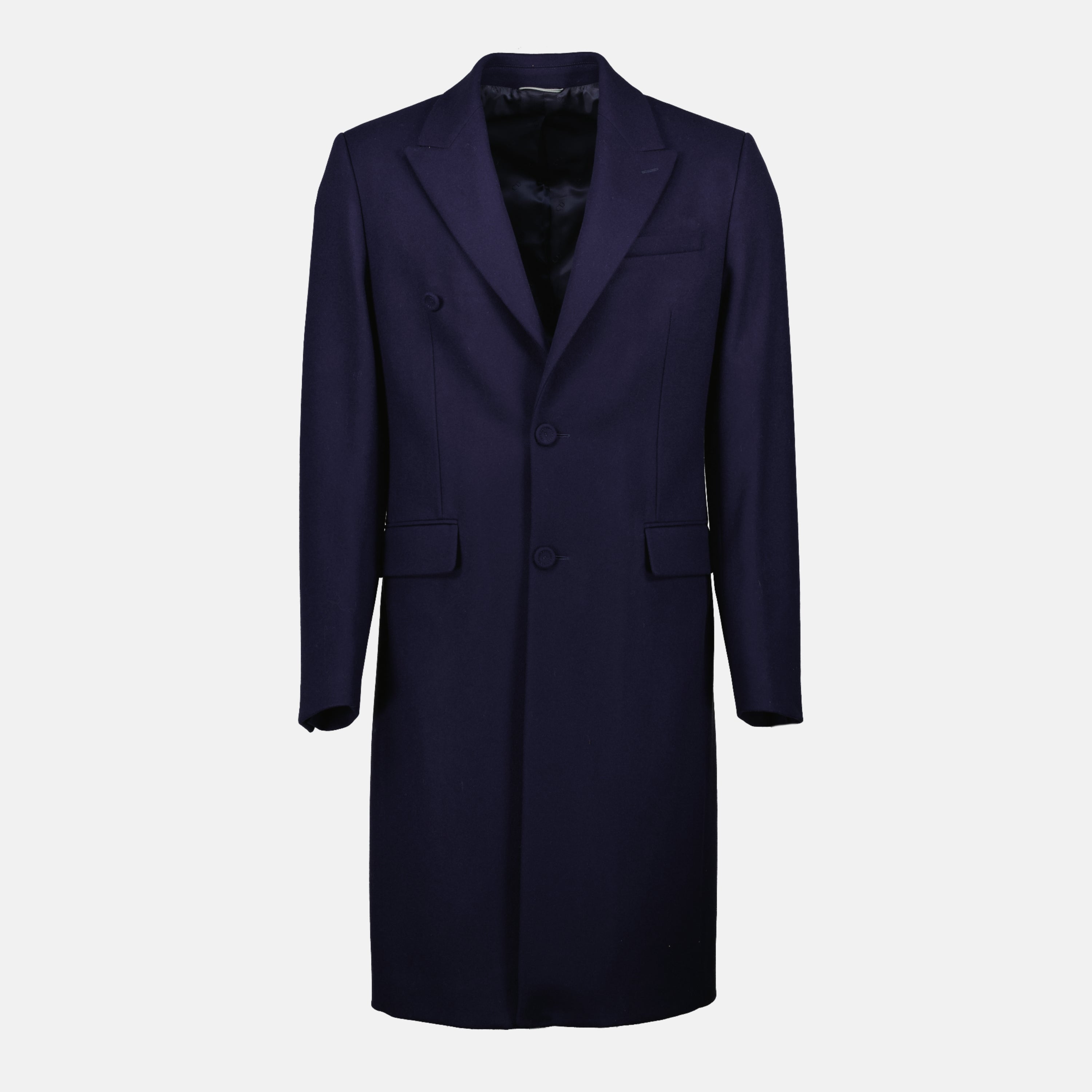 Imagen del artículo Abrigo largo azul marino de la marca Dior para Hombre - Temporada Primavera-Verano 2026 - Vista Frontal