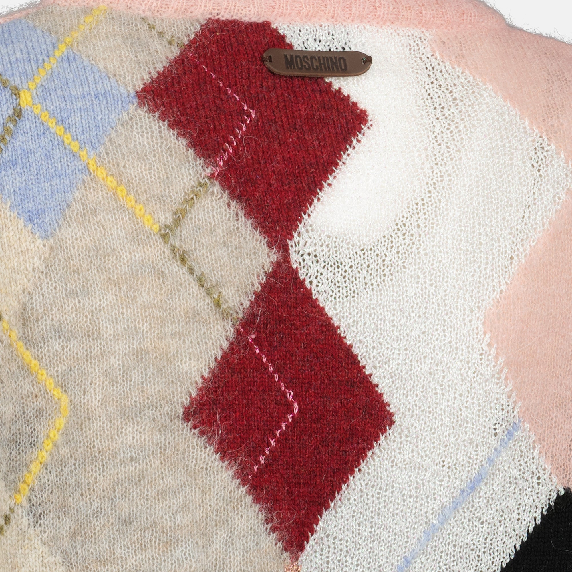 Image de l'article Pull en mohair de la marque Moschino pour Femme - Saison Automne-Hiver 2025 - Vue détaillée_2