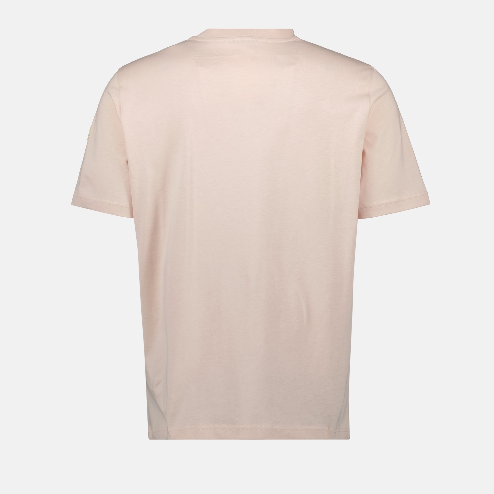 T-shirts Embroidered Logo T-shirt Moncler Pink Homme