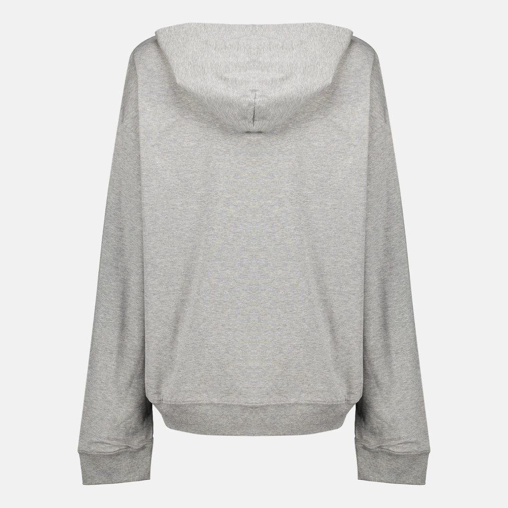 Sweatshirts Casaco de Moletão Cinzento com Capuz Miu Miu Gris Femme