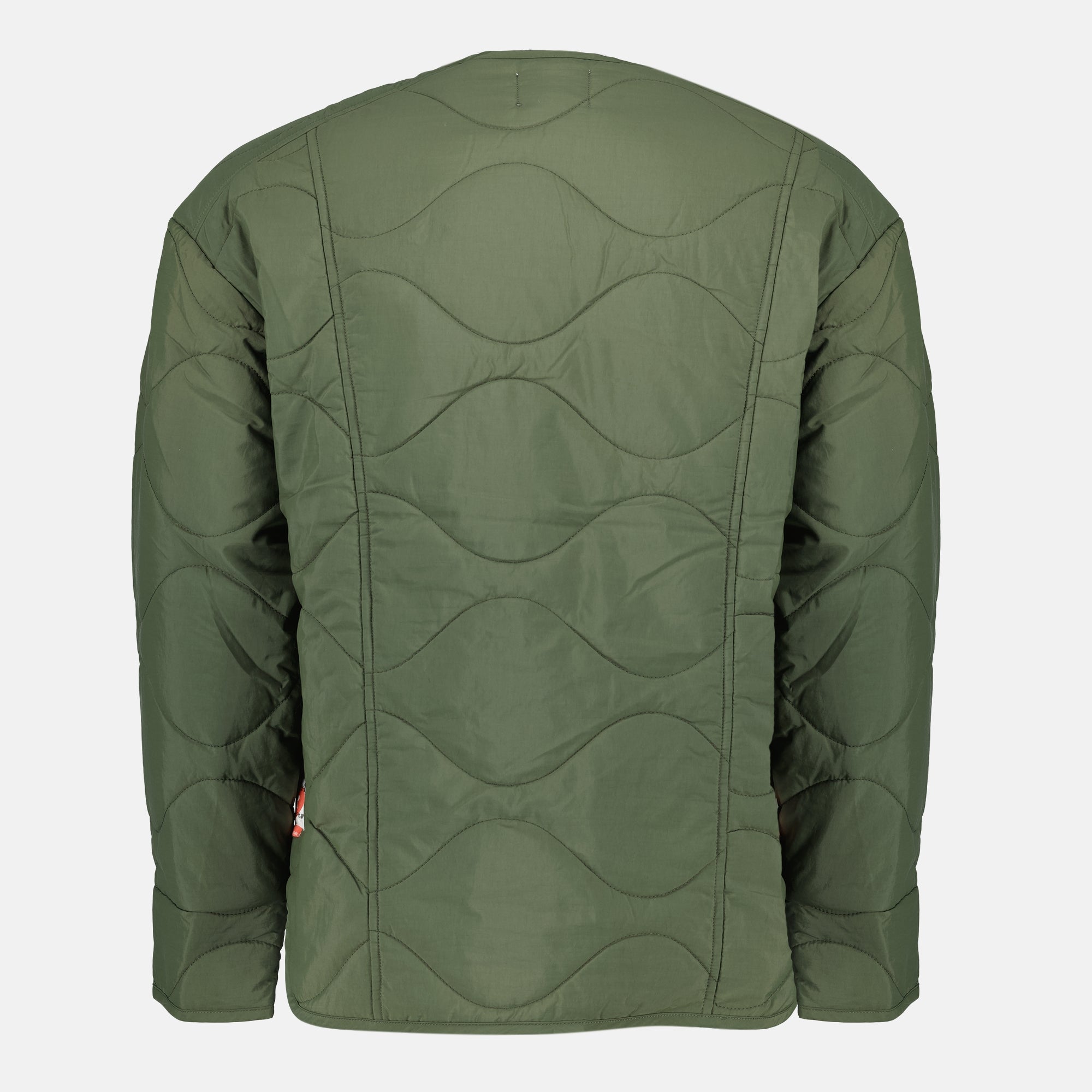 Bild der khaki gesteppte Jacke von Japan Rag für Männer - Herbst-Winter 2025 - Rückansicht