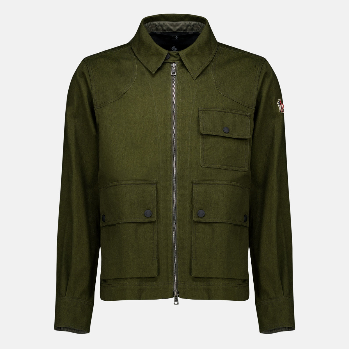 Vestes Chaqueta con Cierre en Caqui Moncler Grenoble Kaki Homme