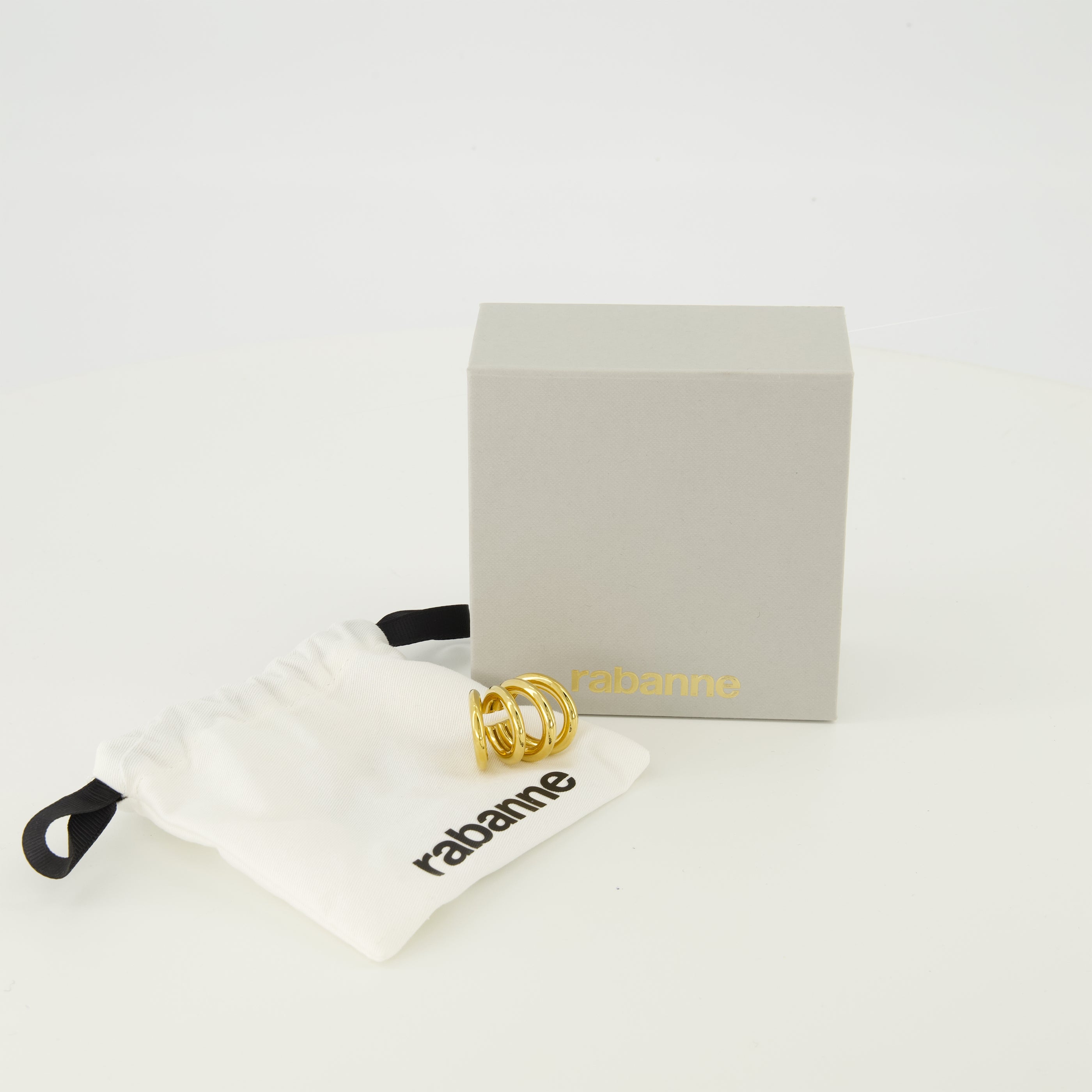 Immagine del Orecchino Punk Dorato del marchio Rabanne per Donna - Stagione Primavera-Estate 2026 - Vista Dettagliata_3