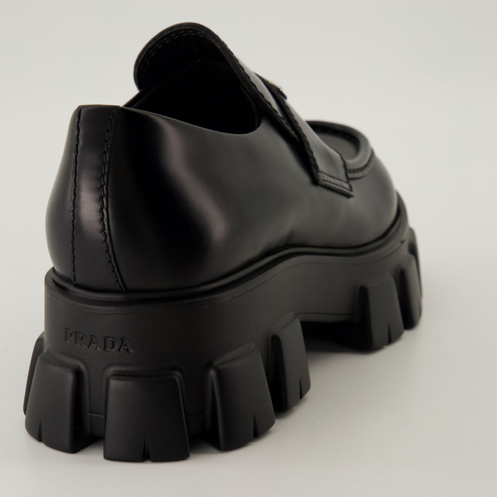 Loafer Mocassins Monolith Prada Schwarz Homme