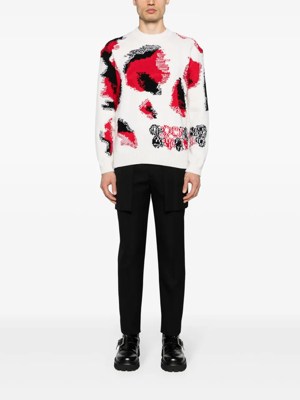 Pantaloni Pantaloni con Tasche Visibili Alexander McQueen Nero Homme