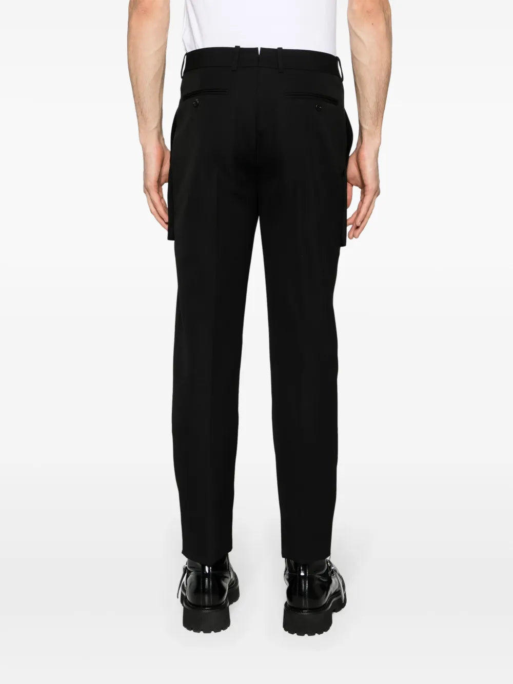 Pantaloni Pantaloni con Tasche Visibili Alexander McQueen Nero Homme