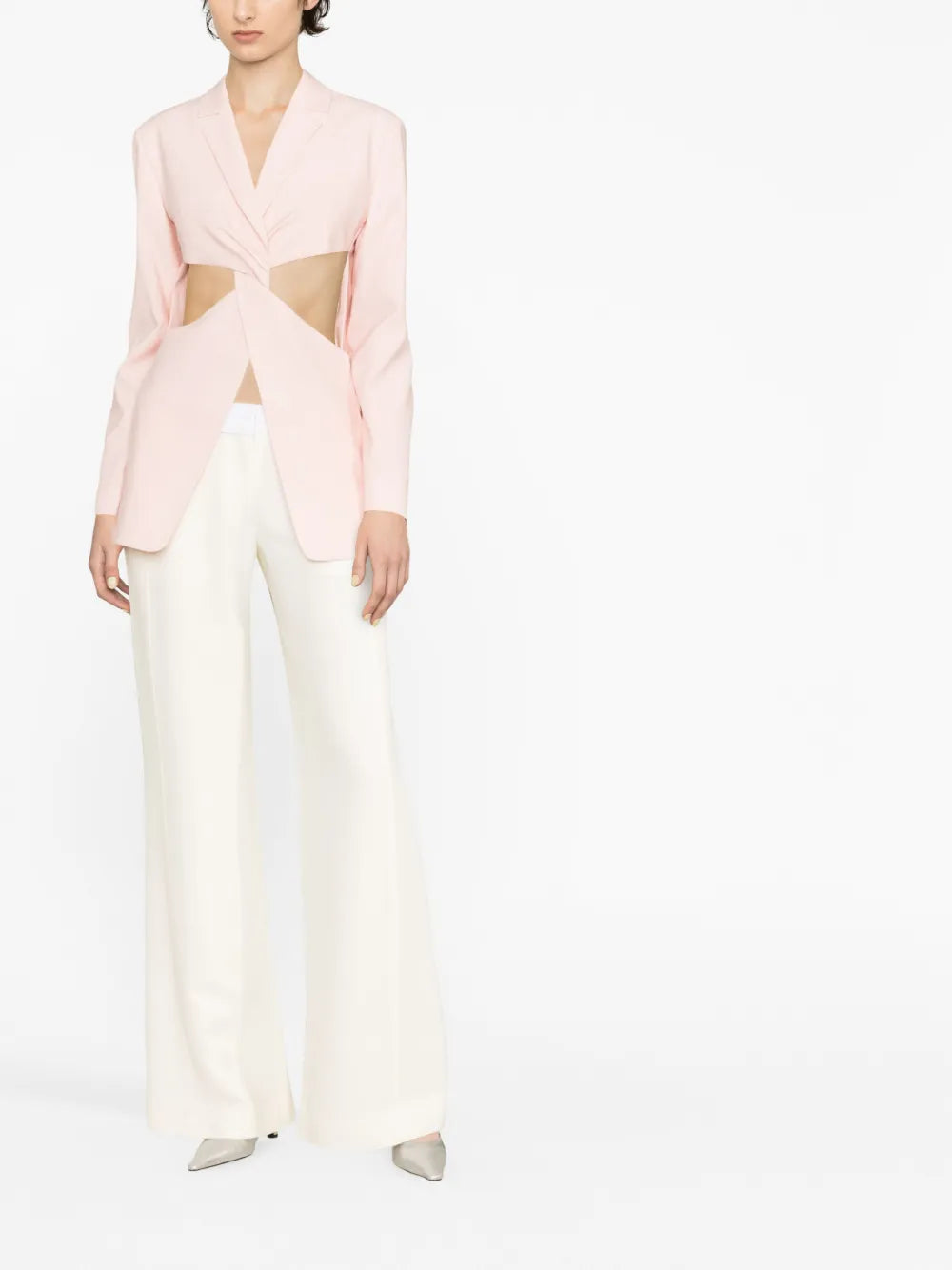 Vestes Veste ajustée à découpes torsadées Coperni Rose Femme