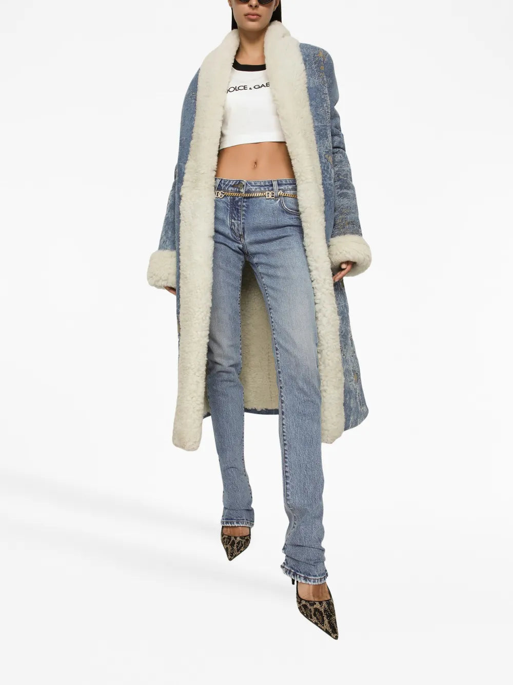 Pantalons Jean bootcut Dolce & Gabbana Bleu Femme