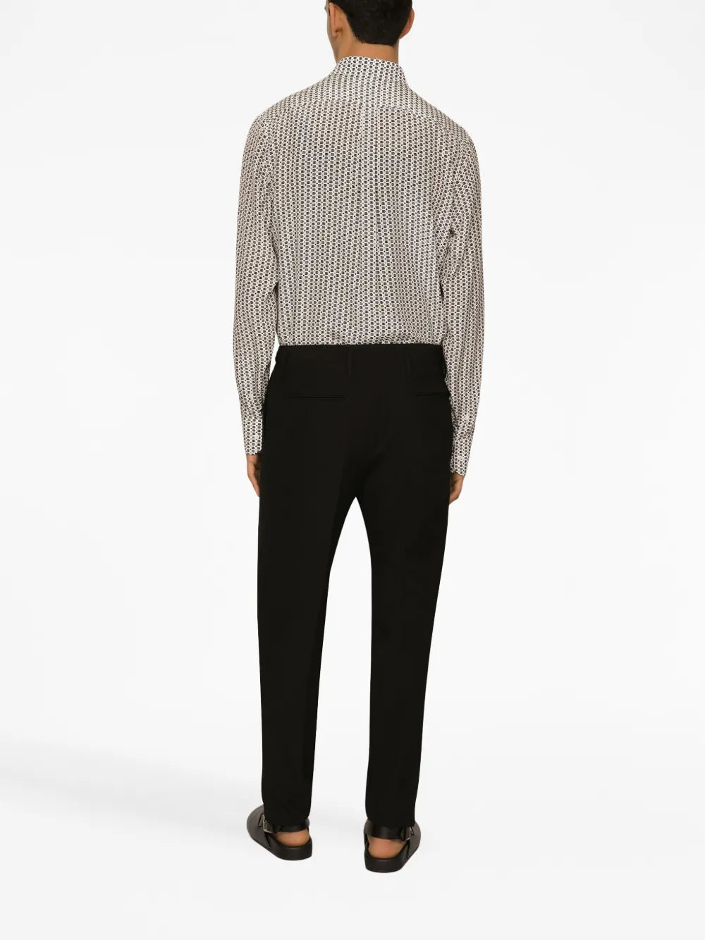 Pantaloni Pantaloni Plissettati Dolce & Gabbana Nero Homme