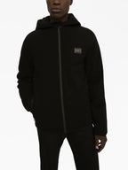 Giacche Giacca a vento con logo Dolce & Gabbana Nero Homme