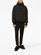 Vestes Bomber à logo plaque Dolce & Gabbana Gris Homme