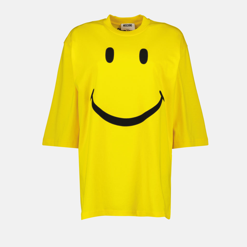 Image de l'article T-shirt Smiley de la marque Moschino pour Femme - Saison Automne-Hiver 2025 - Vue de Face