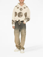 Sweatshirts Sweat à capuche à imprimé Dolce & Gabbana Beige Homme