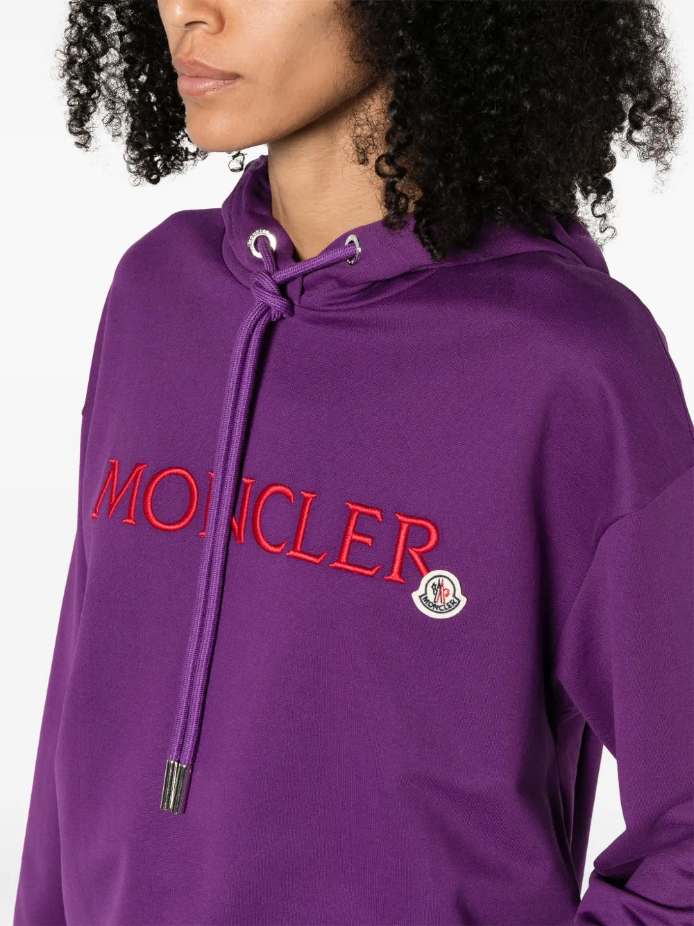 Sudaderas Sudadera con Doble Logo Moncler Púrpura Femme