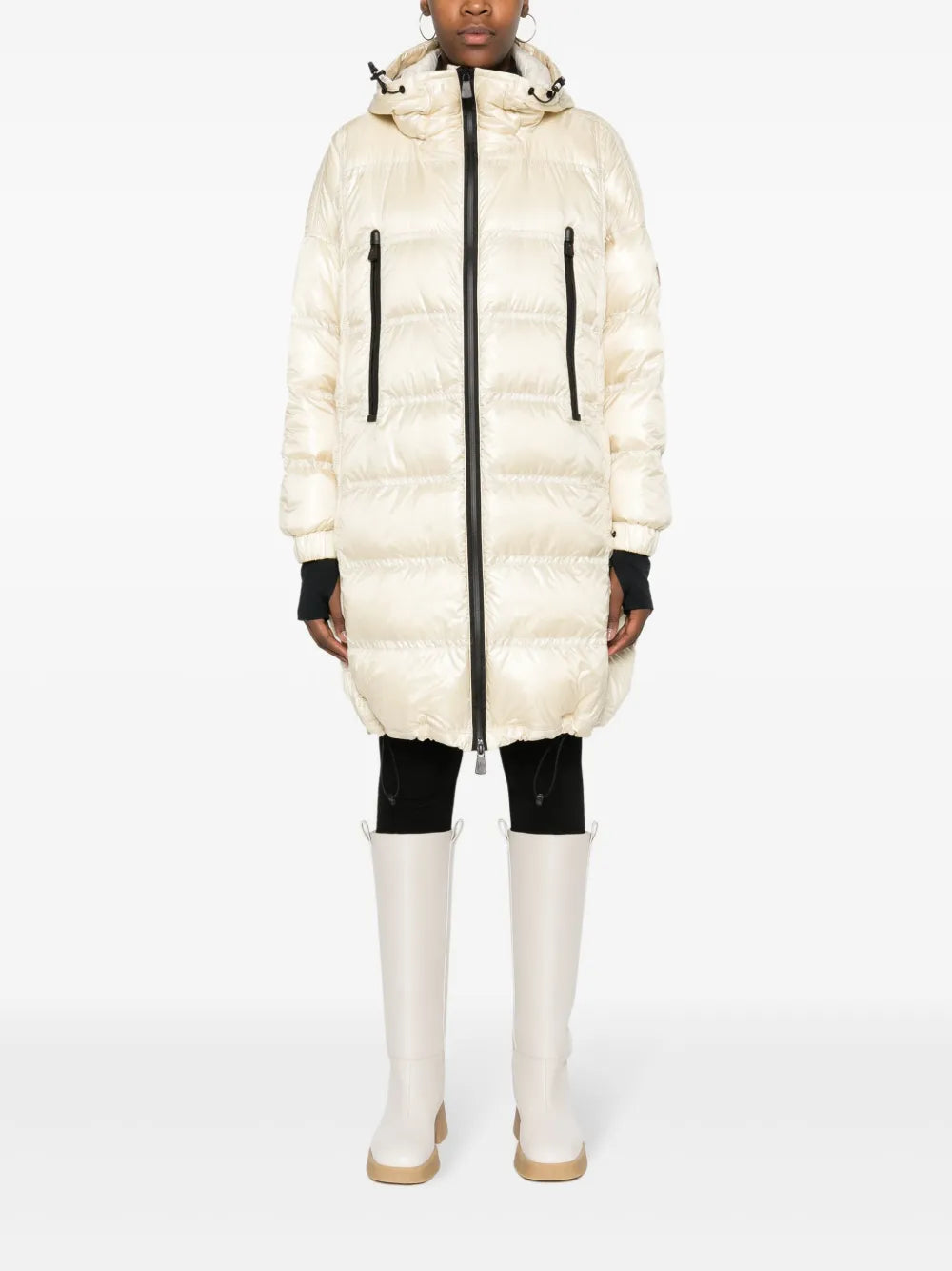 Manteaux Doudoune Rochelair Moncler Grenoble Beige Femme