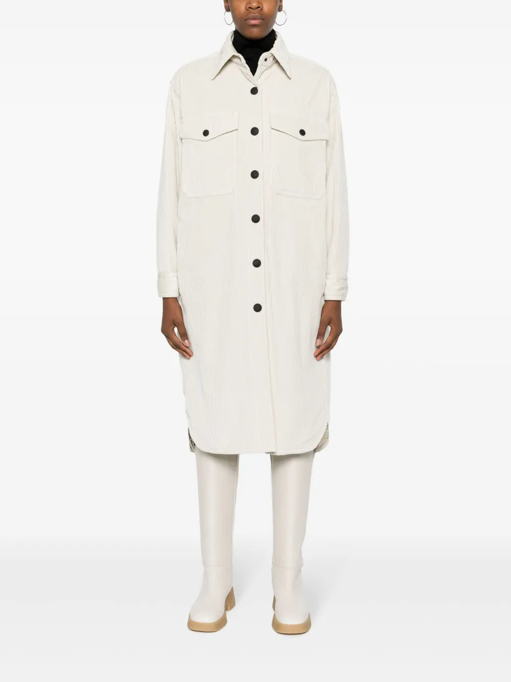 Abrigos Abrigo Largo de Plumón Vanay Moncler Grenoble Beige Femme