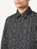 Hemden Gep quiltetes Hemd Palm Angels Grau Homme