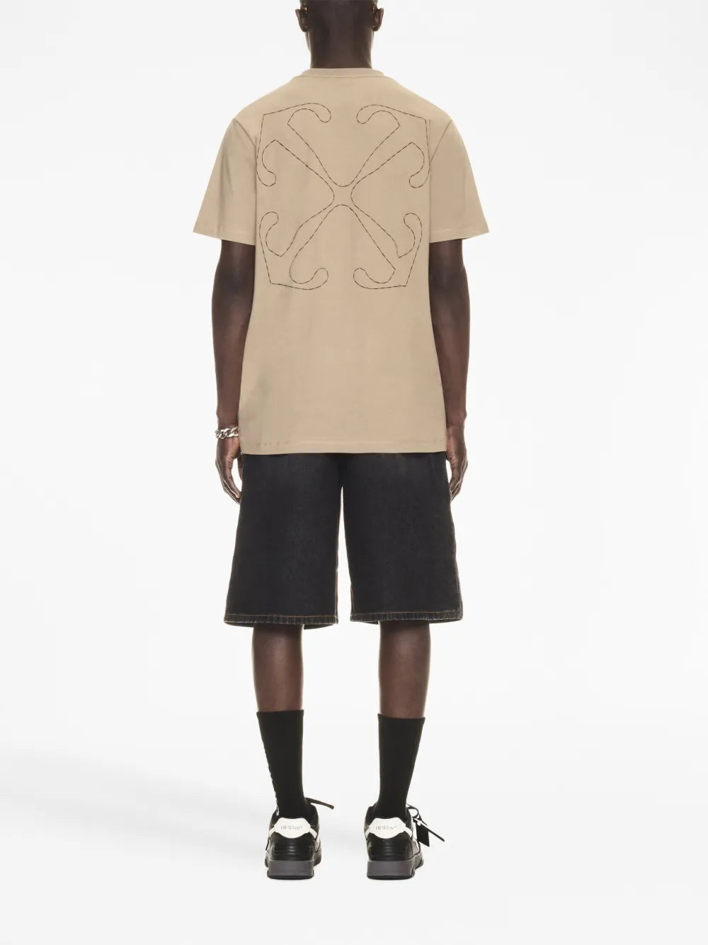 T-shirts Off Stitch T-shirt Off-White Beige Man