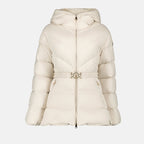 Manteaux Doudoune Brosse Moncler Blanc Femme