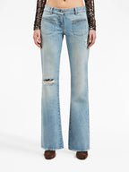 Pantaloni Jeans Bootcut Palm Angels Blu Femme