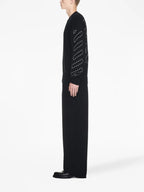 Maille Pull Stitch Arrow Off-White Noir Homme