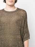 T-shirts Knit T-Shirt Saint Laurent Brown Man