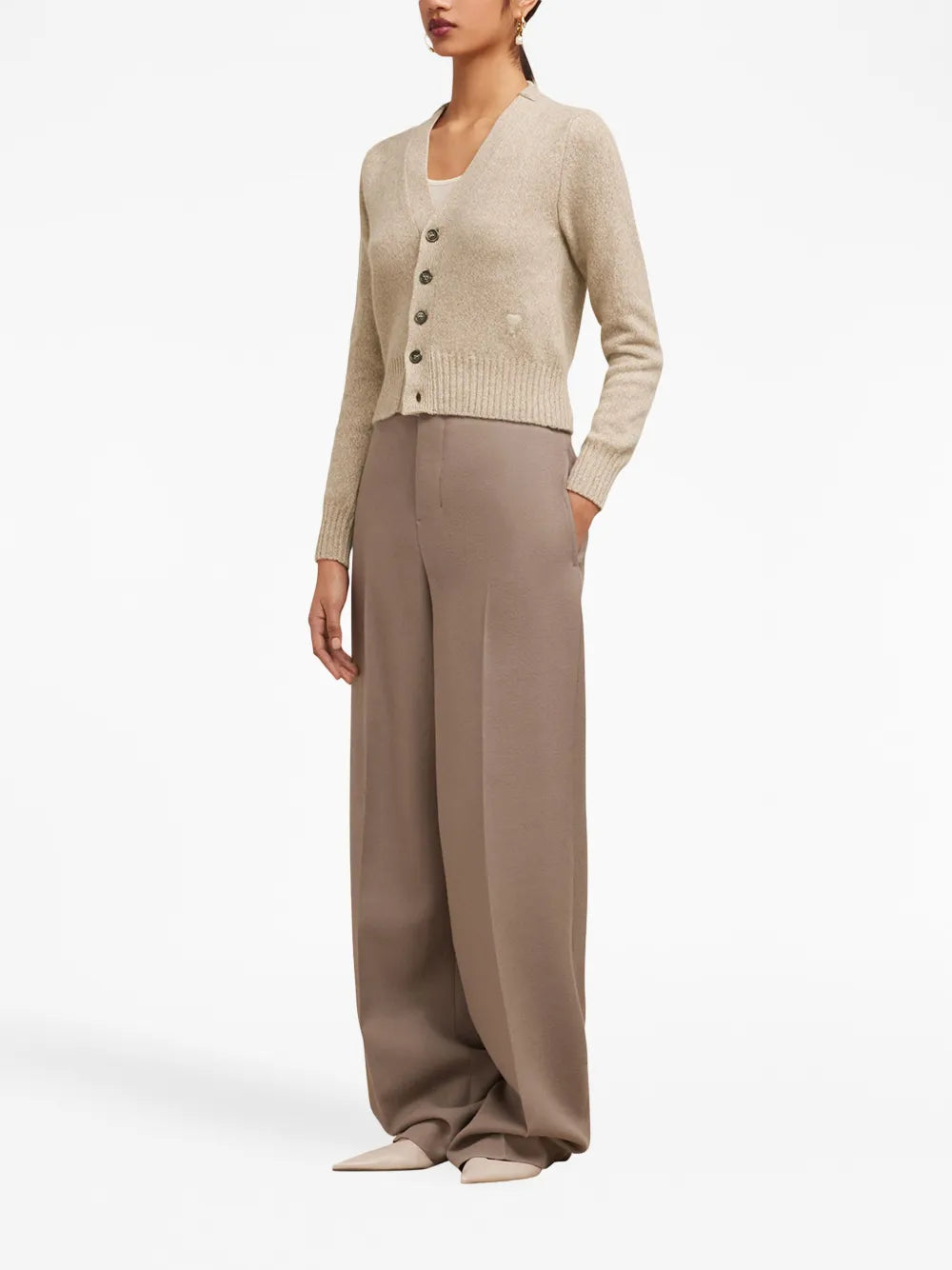 Maglieria Cardigan Ami de Coeur Ami PARIS Beige Femme