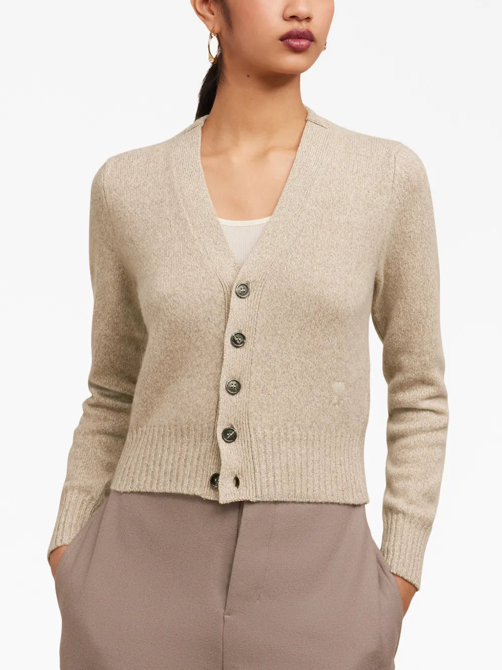 Maglieria Cardigan Ami de Coeur Ami PARIS Beige Femme