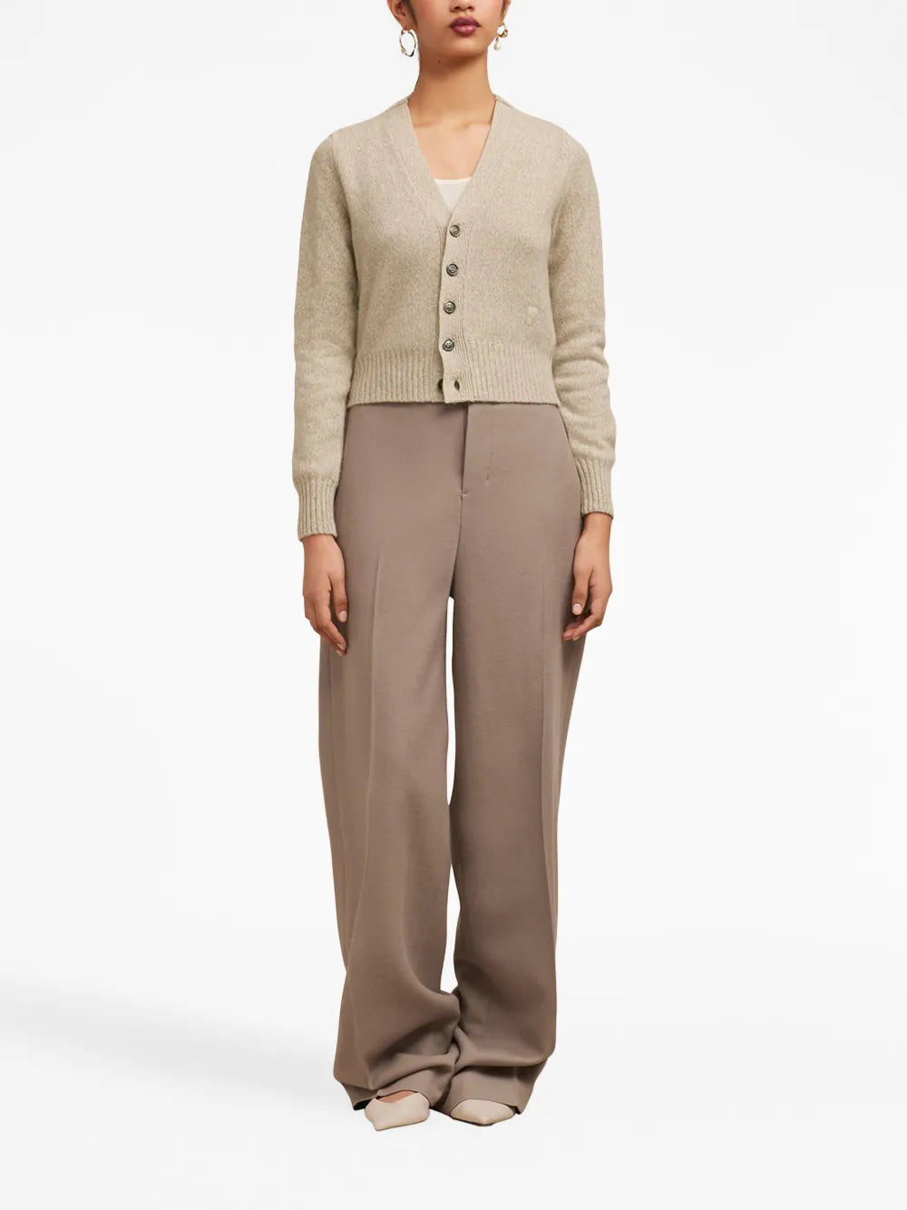 Maglieria Cardigan Ami de Coeur Ami PARIS Beige Femme