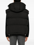 Chaquetas Chaleco de Plumas Sin Mangas Ami PARIS Negro Unisexo