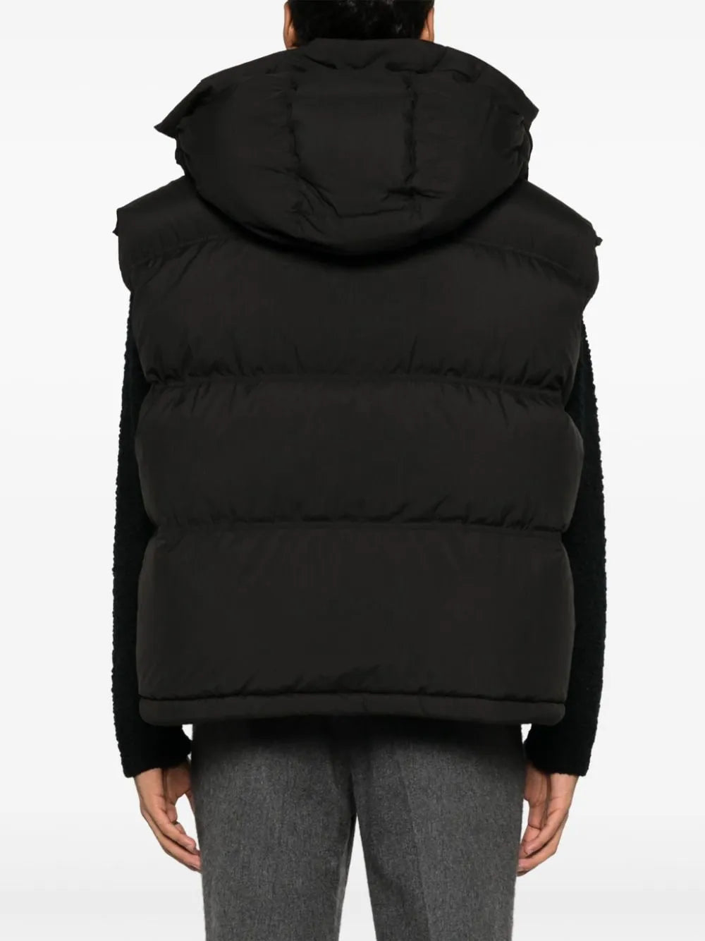 Chaquetas Chaleco de Plumas Sin Mangas Ami PARIS Negro Unisexo