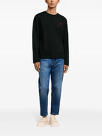 T-shirts Long Sleeve T-shirt Ami PARIS Black Unisex