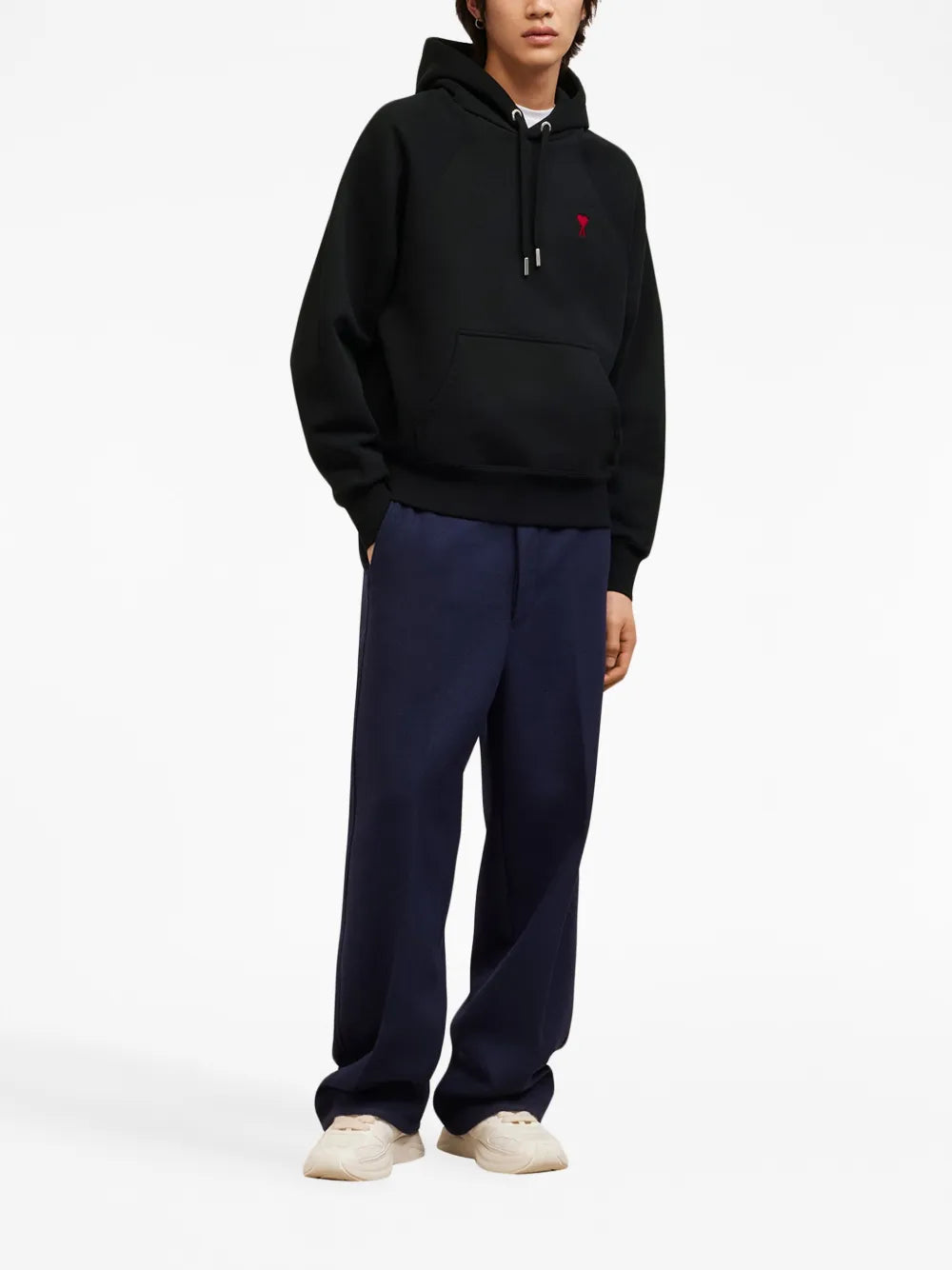 Sweatshirts Sweat à capuche Ami de Coeur Ami PARIS Noir Unisexe