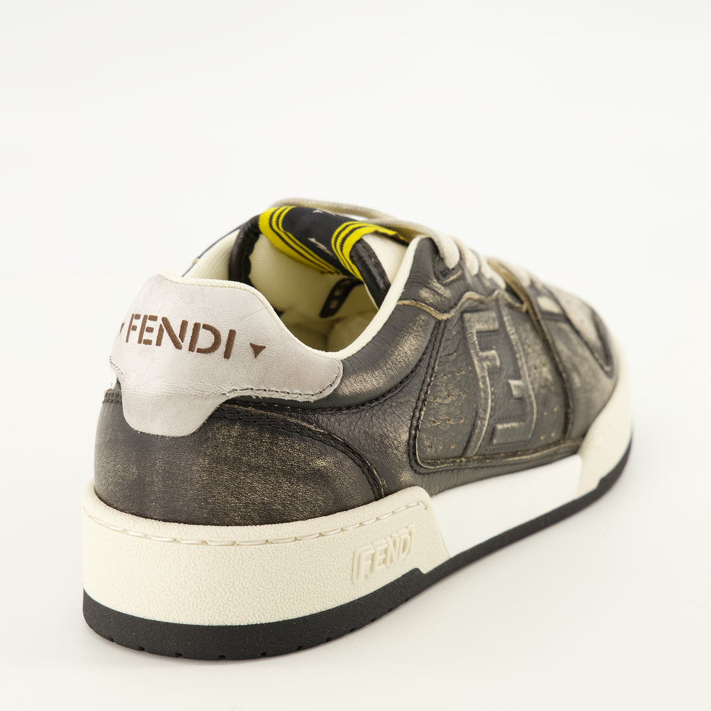 Baskets Fendi Match Sneakers Fendi Gris Femme