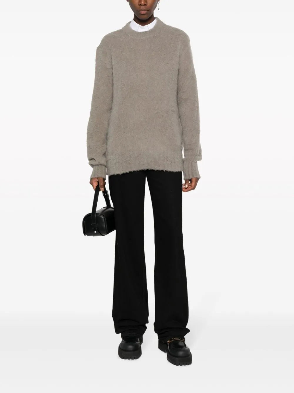 Maille Pull en alpaga Ami PARIS Beige Homme