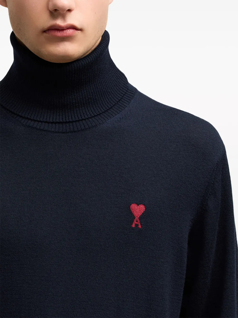 Maille Pull Ami de coeur Ami PARIS Bleu Homme